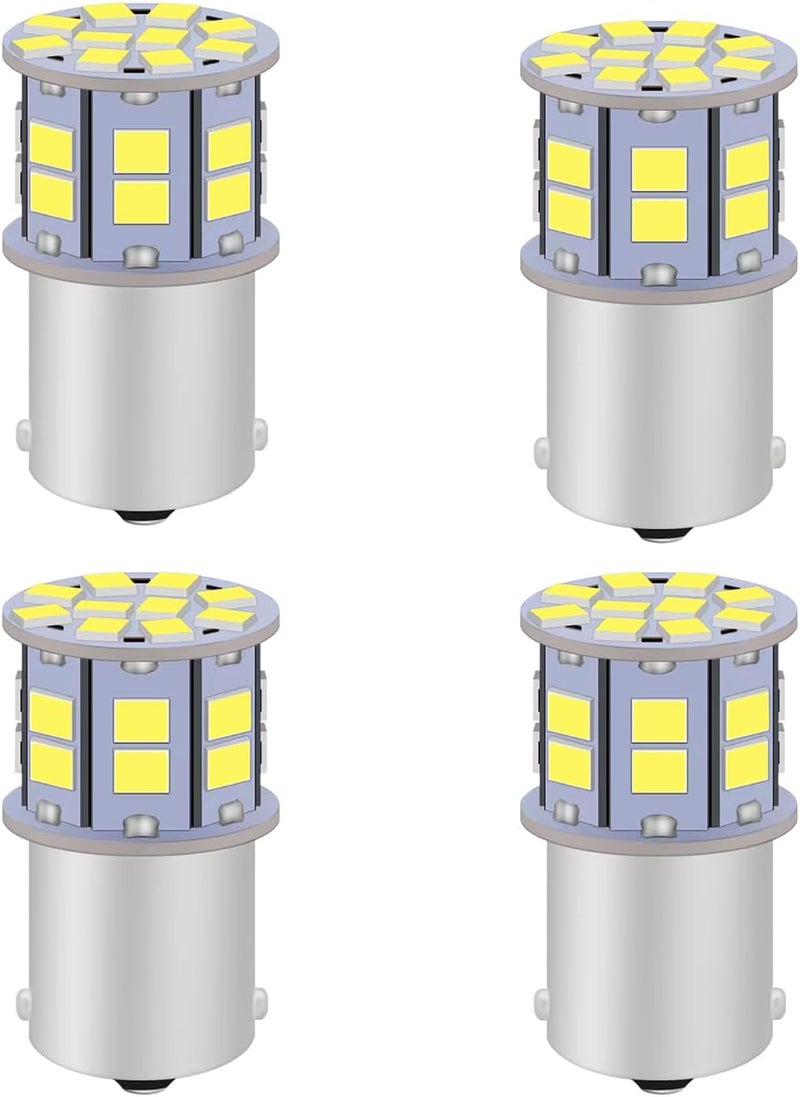 LEDYOTRY 1156 LED Bulb, Super Bright 7506 BA15S P21W 1141 LED Bulbs for Backup Reverse Light, Tail Brake DRL Parking Light, Camper Trailer RV Interior Light, White (Pack of 4) - Image 1
